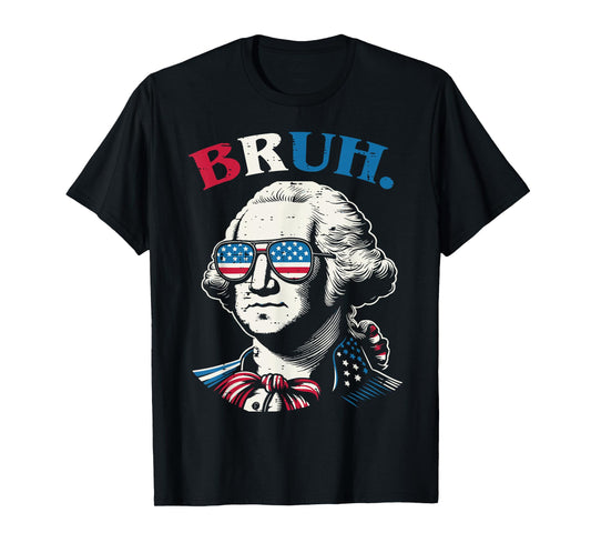 4th Of July George Washington Bruh USA Meme Men Women Kids T-Shirt