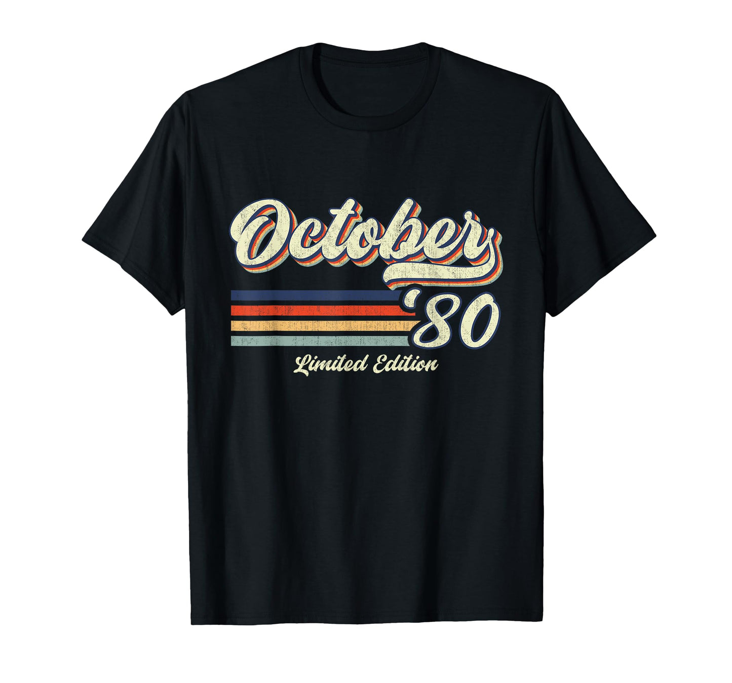 October 1980 Limited Edition 45th Birthday 45 Year Old Gifts T-Shirt