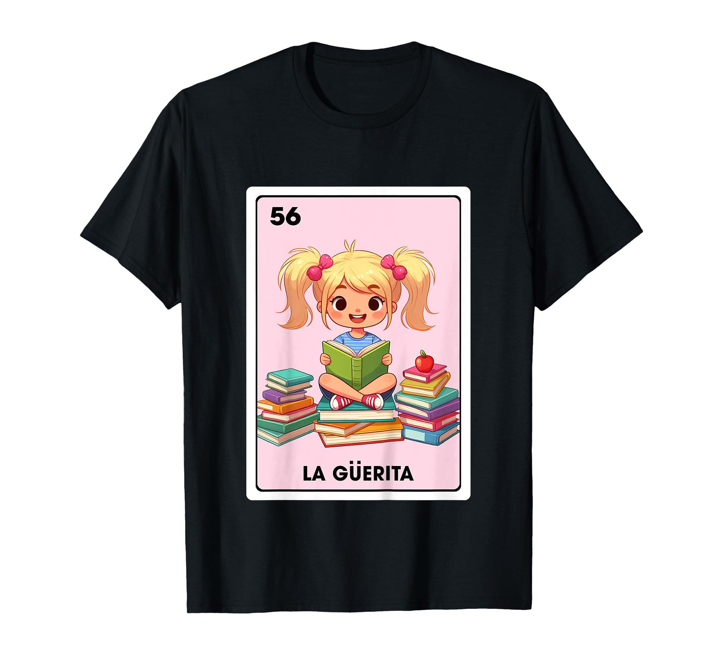 Mexican Blonde Girl Daughter La Guerita Mexican Bingo Card T-Shirt