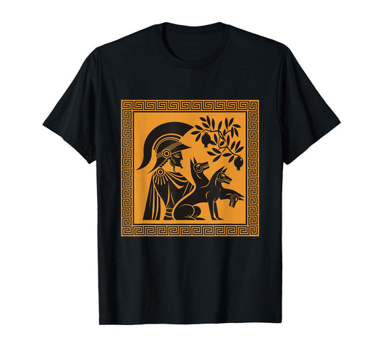 Hades God Cerberus Dogs Greek Mythology Ancient Greece Art T-Shirt