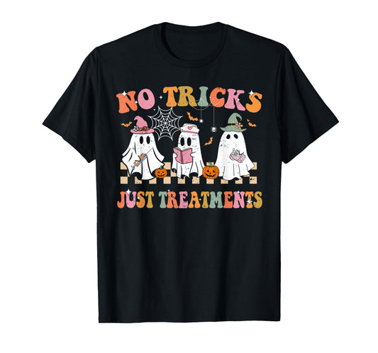 Funny Nurse Ghost for Scrub Life & Nursing Halloween Lovers T-Shirt
