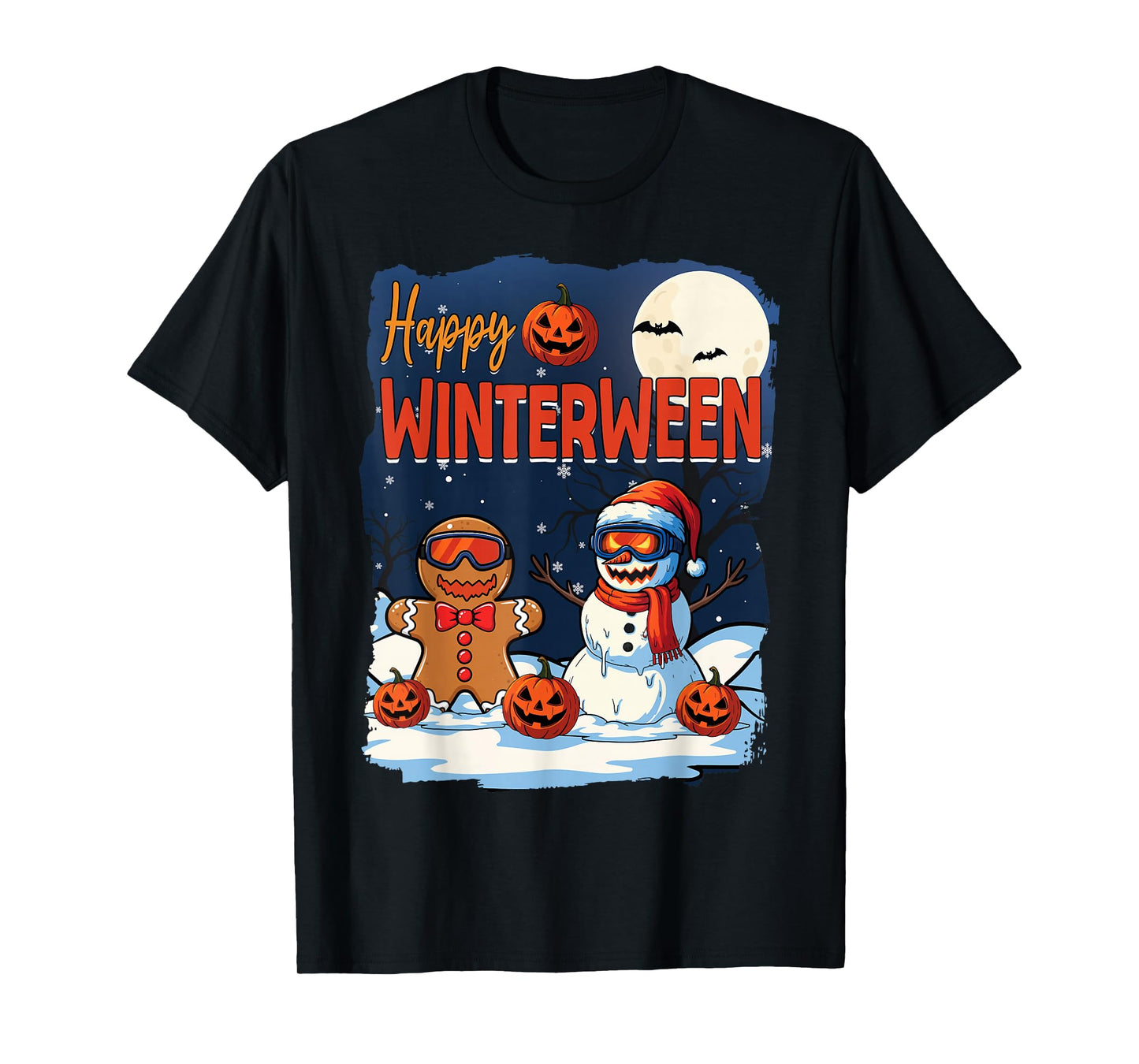 Happy Winterween Winter Halloween Christmas Winterween T-Shirt