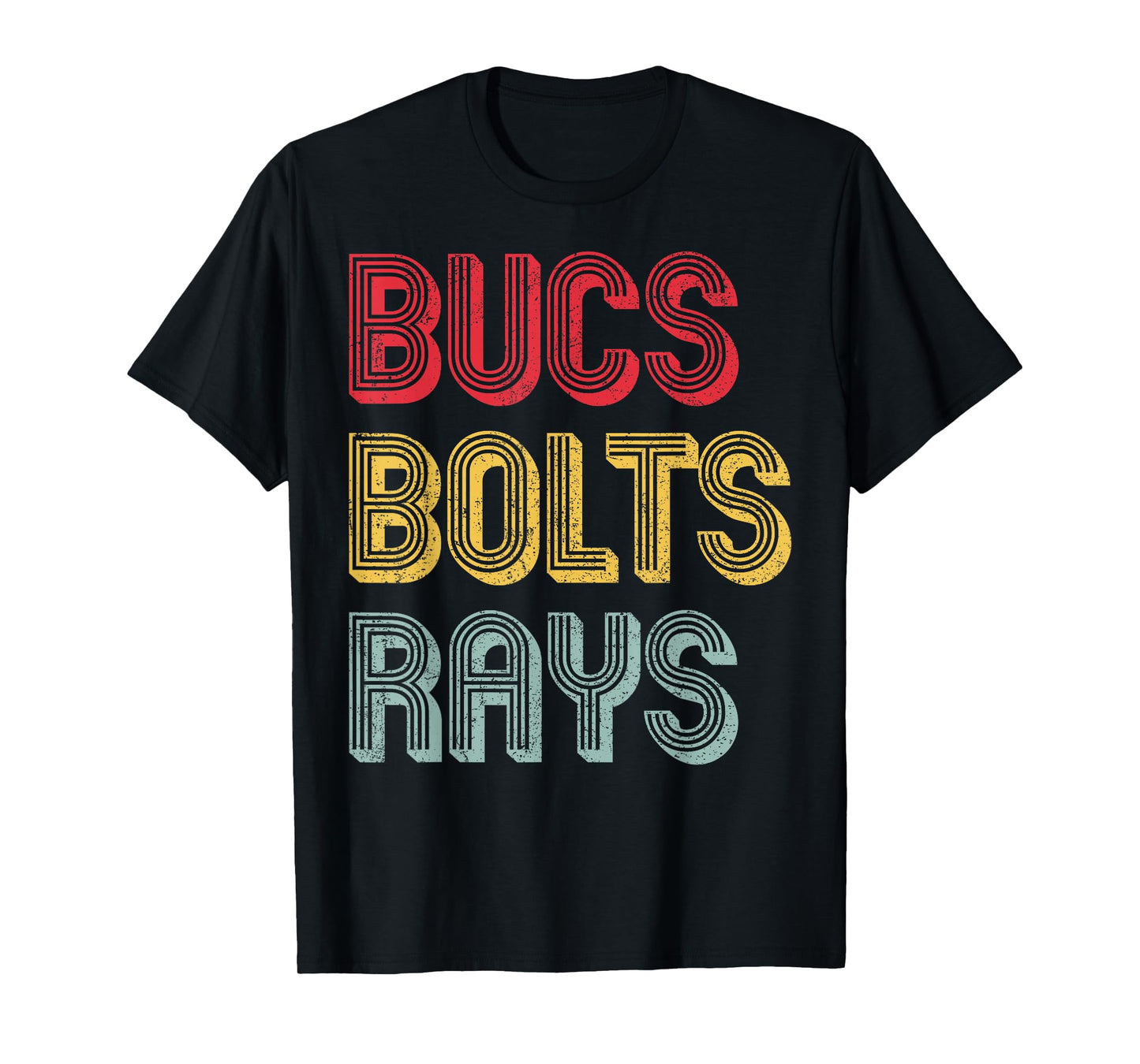 Retro Vintage Bucs Bolts Rays T-Shirt