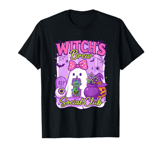 Cute Soda Can Energy Drink, Witch's Brew Social Club T-Shirt