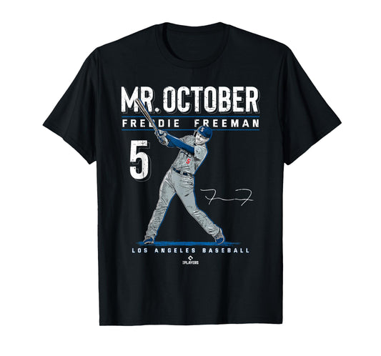 Mr. October Freddie Freeman Los Angeles Baseball MLBPA T-Shirt