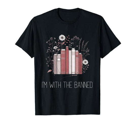I'm With The Banned Tshirt Anti Censorship Vintage Graphic T-Shirt