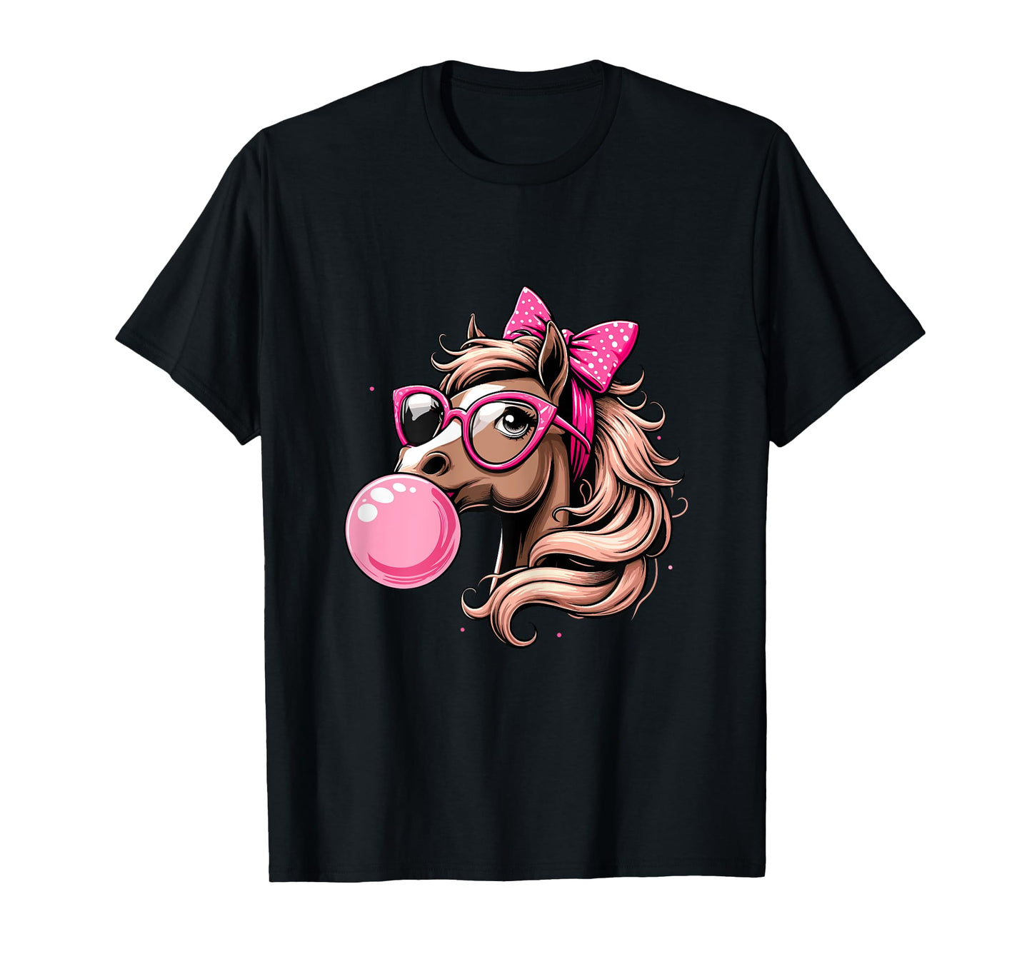 Horse Bubblegum Horse Girl Horseback T-Shirt