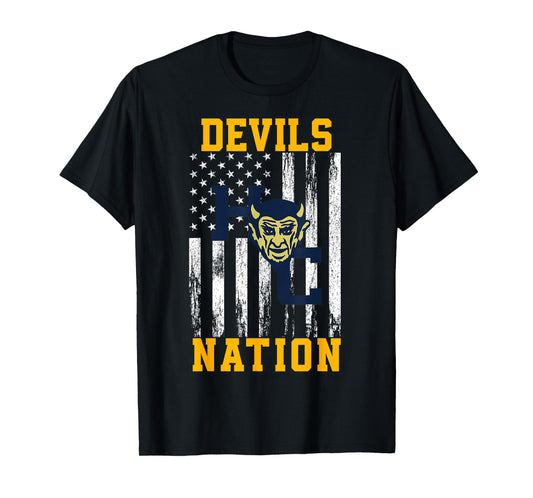Holmes County Devils Logo Nation HS T-Shirt