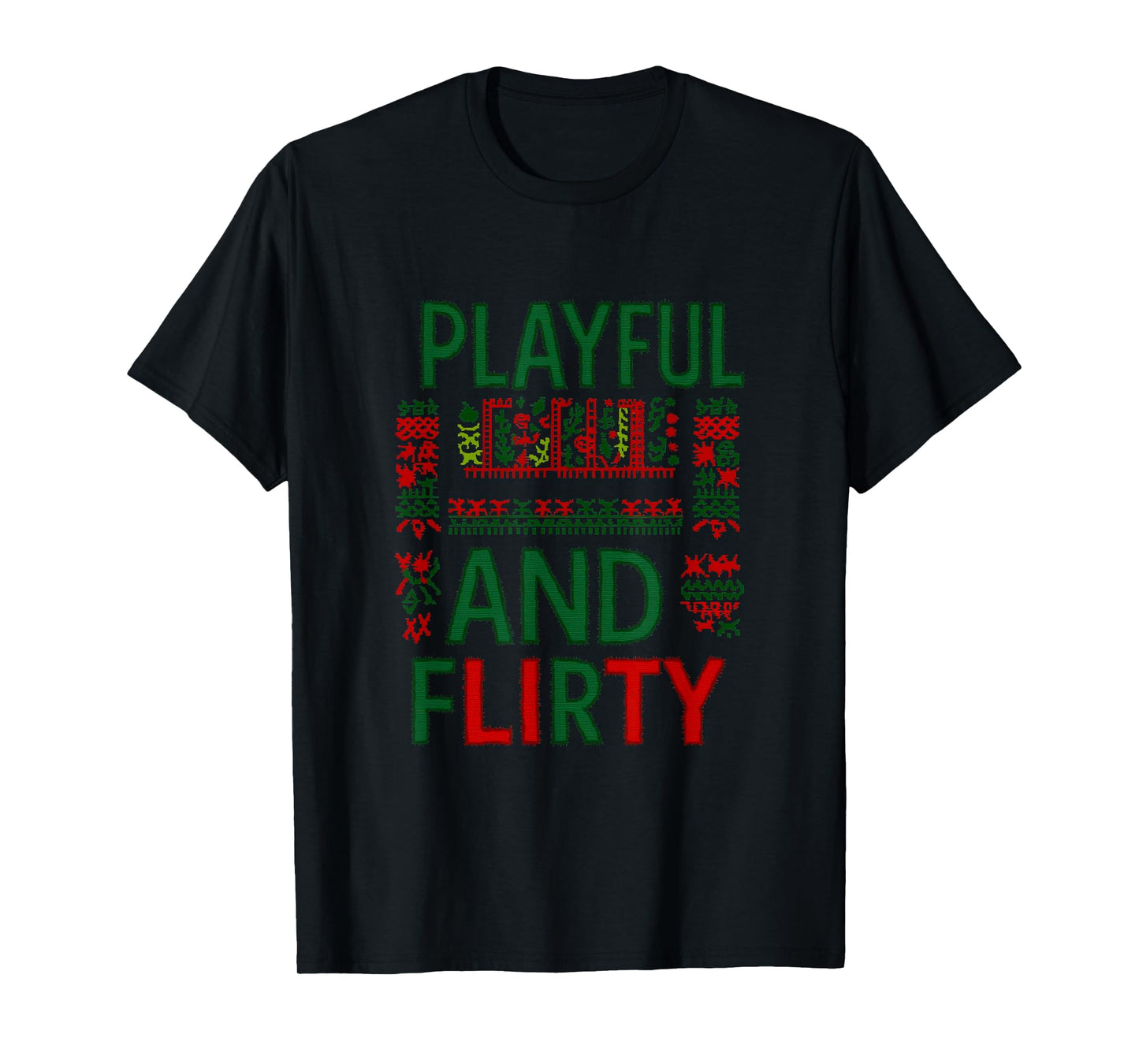 Cool Playful and Flirty Look for Santa Claus T-Shirt