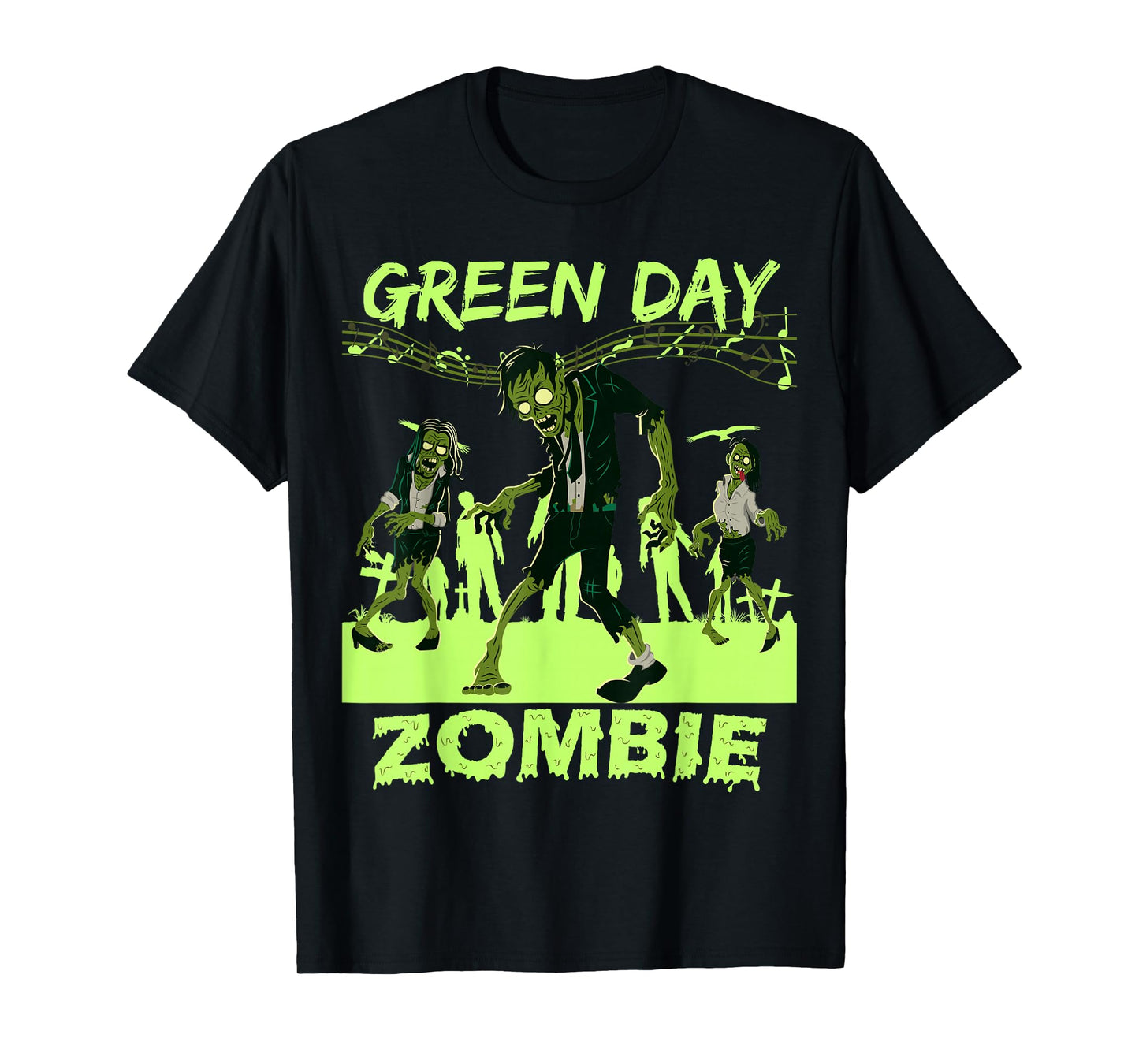 Funny Green Day Billie Joe Zombie T-Shirt
