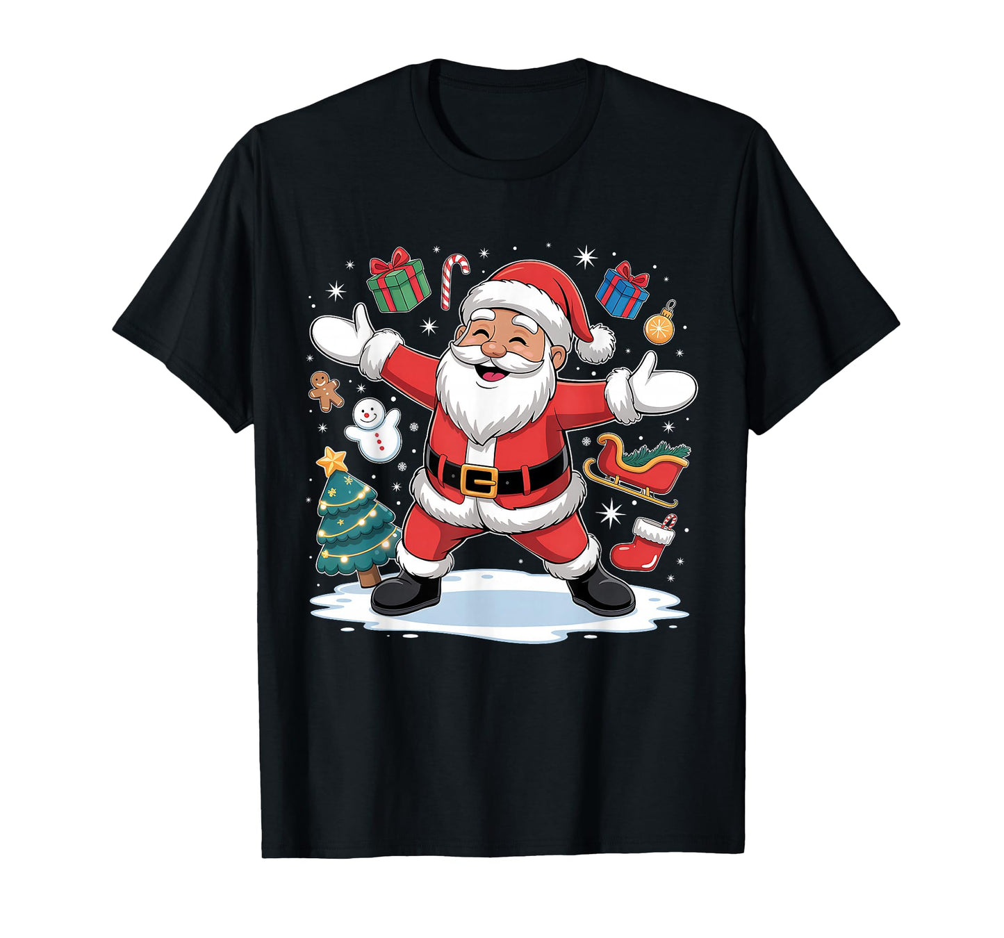 Christmas Boys Dabbing Santa Claus Girls Funny Xmas Dab Cute T-Shirt