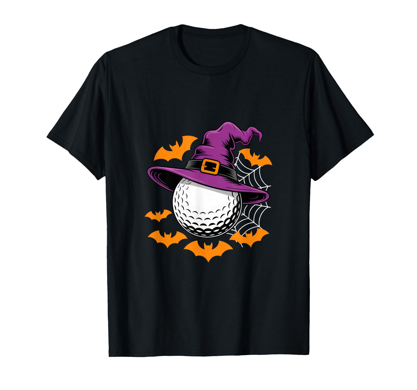 Golf Witch Halloween Bats for Spooky Golfers T-Shirt