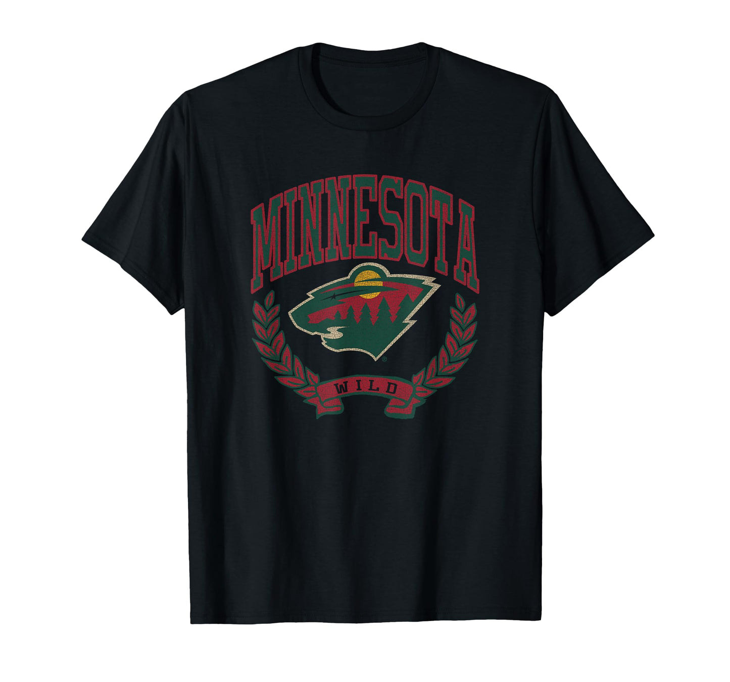 Minnesota Wild Vintage Victory White Officially Licensed T-Shirt