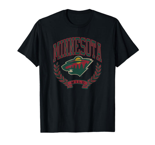 Minnesota Wild Vintage Victory White Officially Licensed T-Shirt