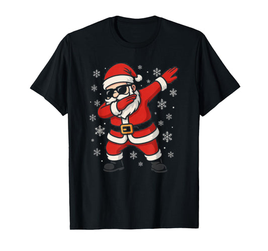 Dabbing Santa Claus Christmas Boys Girls Men Funny Xmas Dab T-Shirt