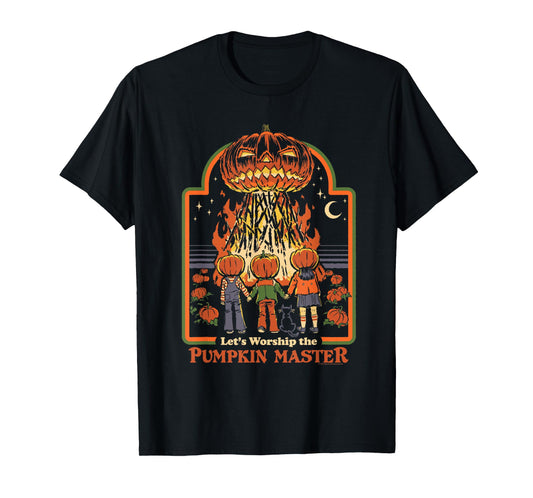 Steven Rhodes Let's Worship The Pumpkin Master Dark Humor T-Shirt