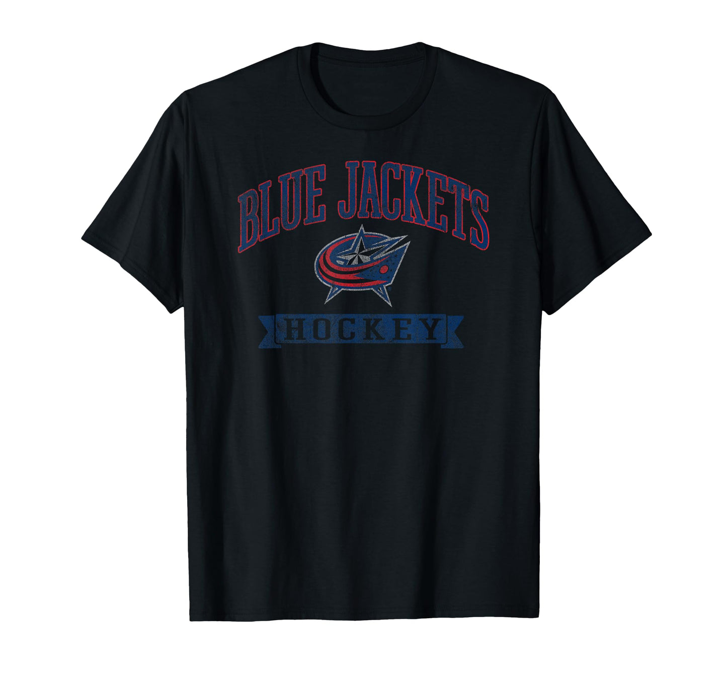 Columbus Blue Jackets Vintage Hockey White Licensed T-Shirt
