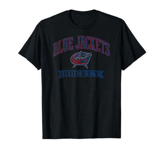 Columbus Blue Jackets Vintage Hockey White Licensed T-Shirt