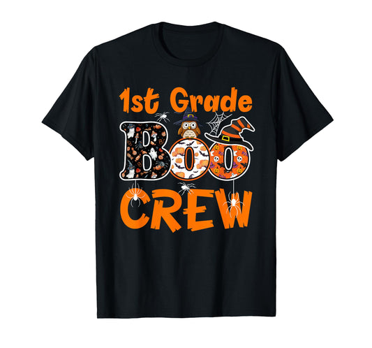 1st Grade Boo Crew Teacher Student Halloween Costume 2025 T-Shirt