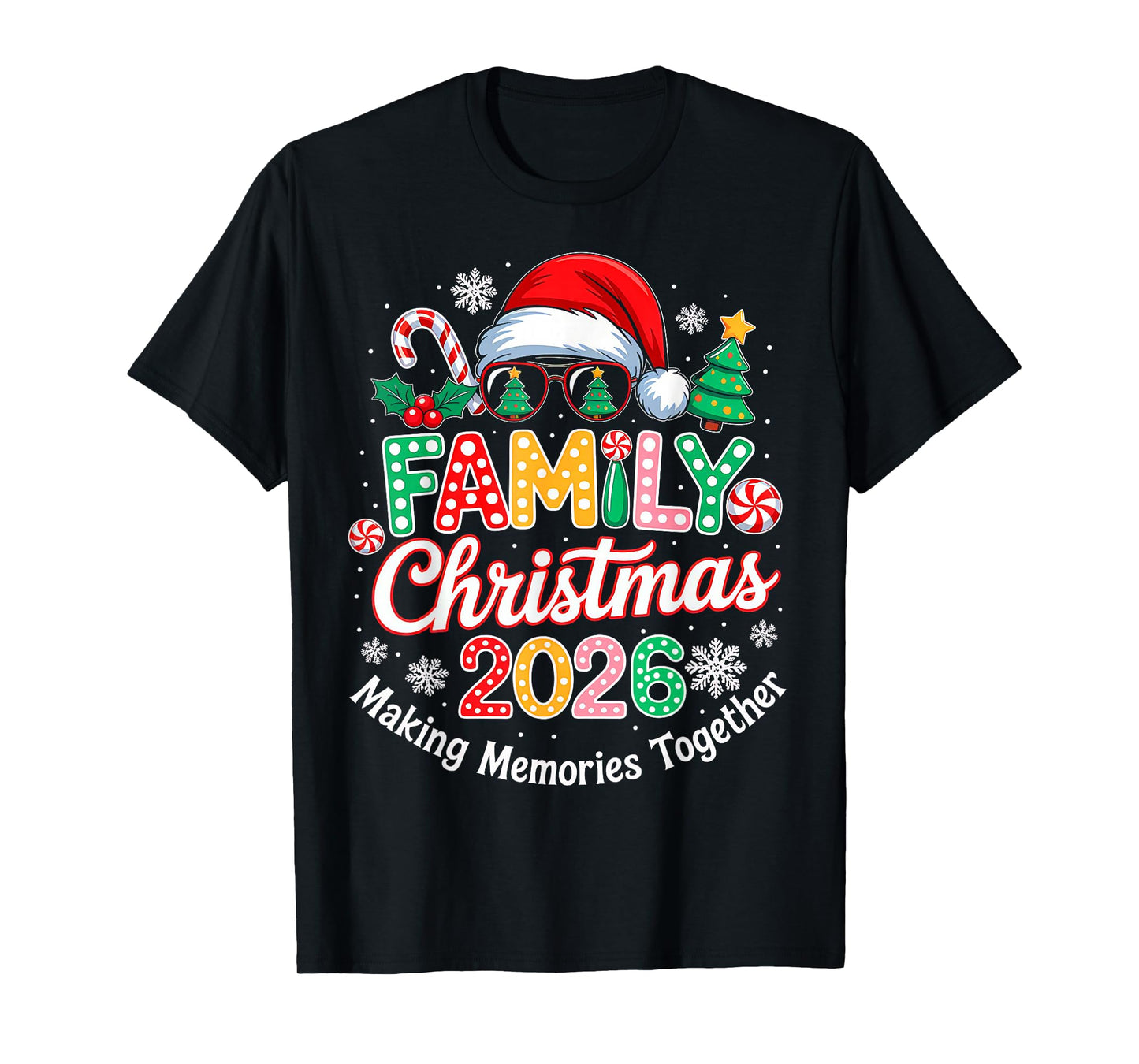 Family Christmas 2026 Christmas Squad Xmas Matching Pajamas T-Shirt