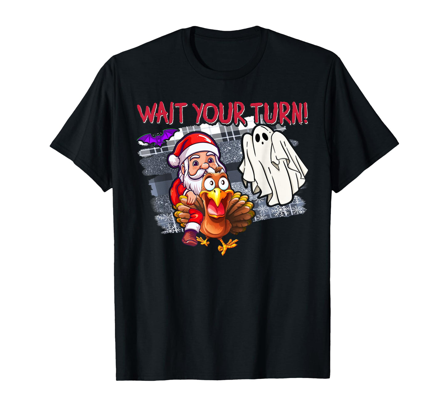 Funny Halloween Thanksgiving Christmas HallowThanksMas T-Shirt
