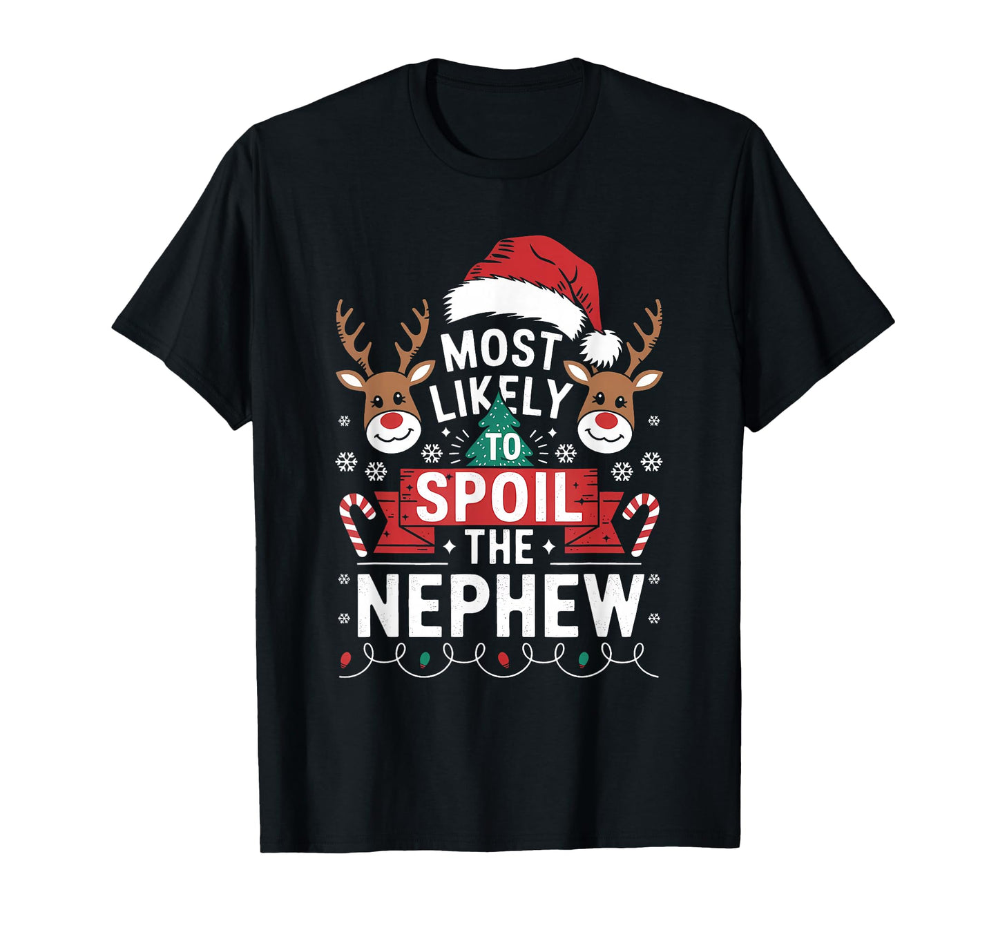 Most Likely to Spoil The Grandson Christmas Party Fun T-Shirt