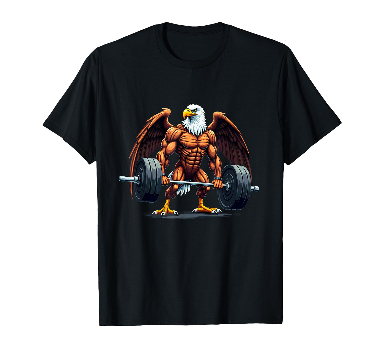 Workout Gym Eagle Deadlift Weightlifting T-Shirt