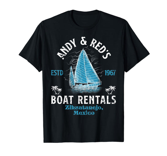 Vintage Andy And Red's Boat Repair Fishing Charters Boating T-Shirt