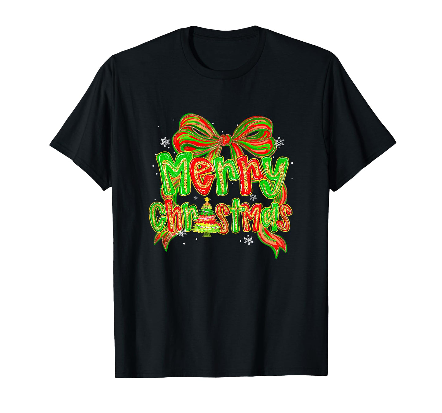 Cute Christmas Pajamas Family Matching Xmas Women Girl Kids T-Shirt