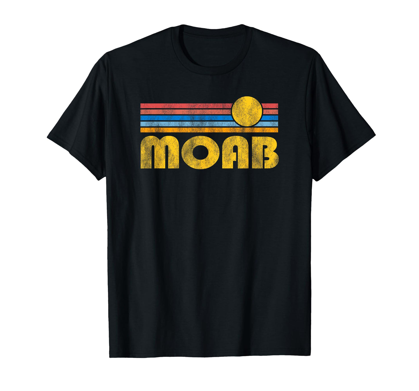 Vintage Moab Utah Retro Throwback Souvenir Mens Womens T-Shirt