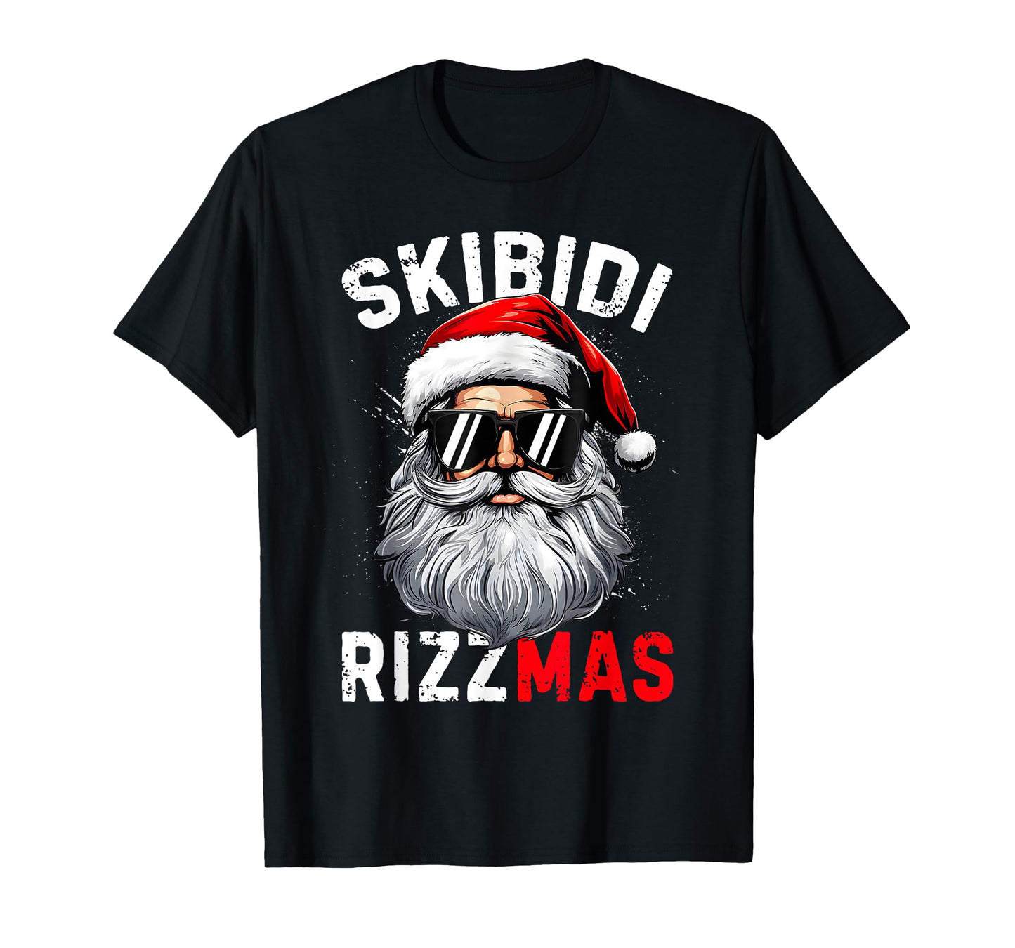 Skibidi Rizzmas Christmas Rizz Santa Claus Charisma Xmas Kid T-Shirt