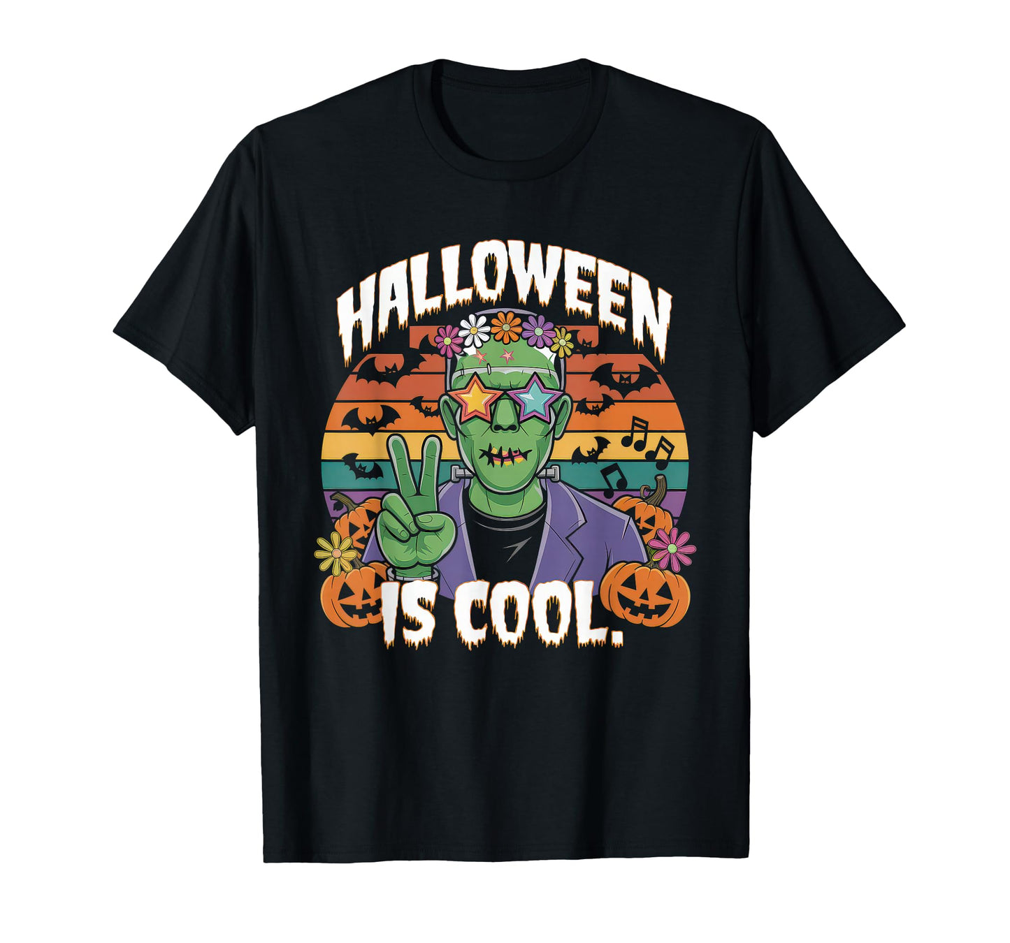 Halloween is Cool Tshirt Women Men Frankenstein Monster T-Shirt