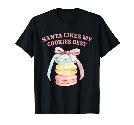 Santa Likes My Cookies Best Funny Christmas T-Shirt