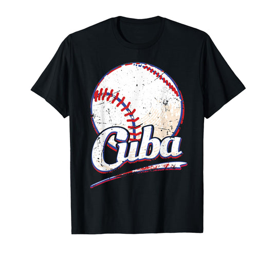 Cuba Shirt Cuban Baseball Fan Team Vintage T-Shirt