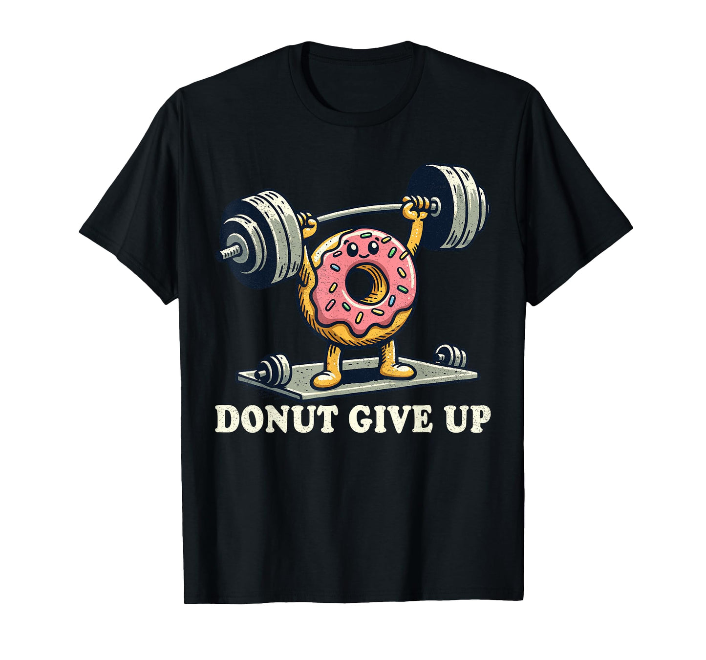 Weightlifting - Funny Fitness Workout Gym Donut Lover T-Shirt