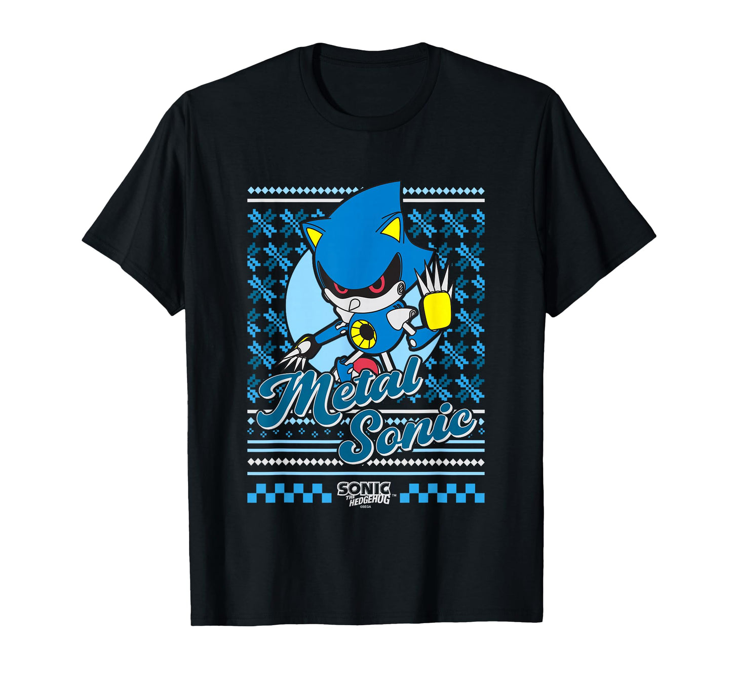 Sonic The Hedgehog Christmas Metal Sonic Ugly Sweater T-Shirt