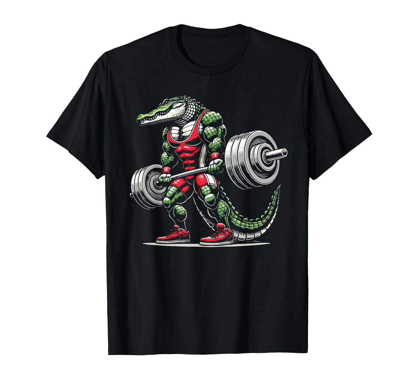 Crocodile Weightlifting Weight Weightlifter Bodybuilder T-Shirt