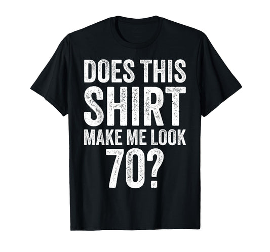 Vintage 70th Birthday Decorations Men Gag Funny 70 Birthday T-Shirt