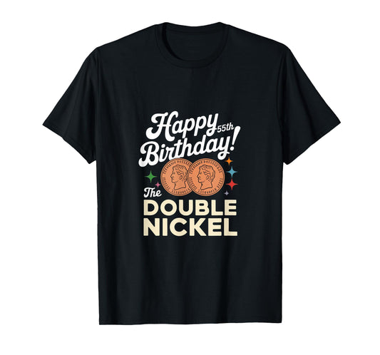 Double Nickel 55th Birthday Born In 1970 T-Shirt