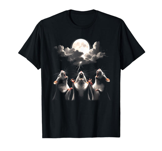 Rats Moon - Funny Weird Trashy Cursed Meme Rat T-Shirt