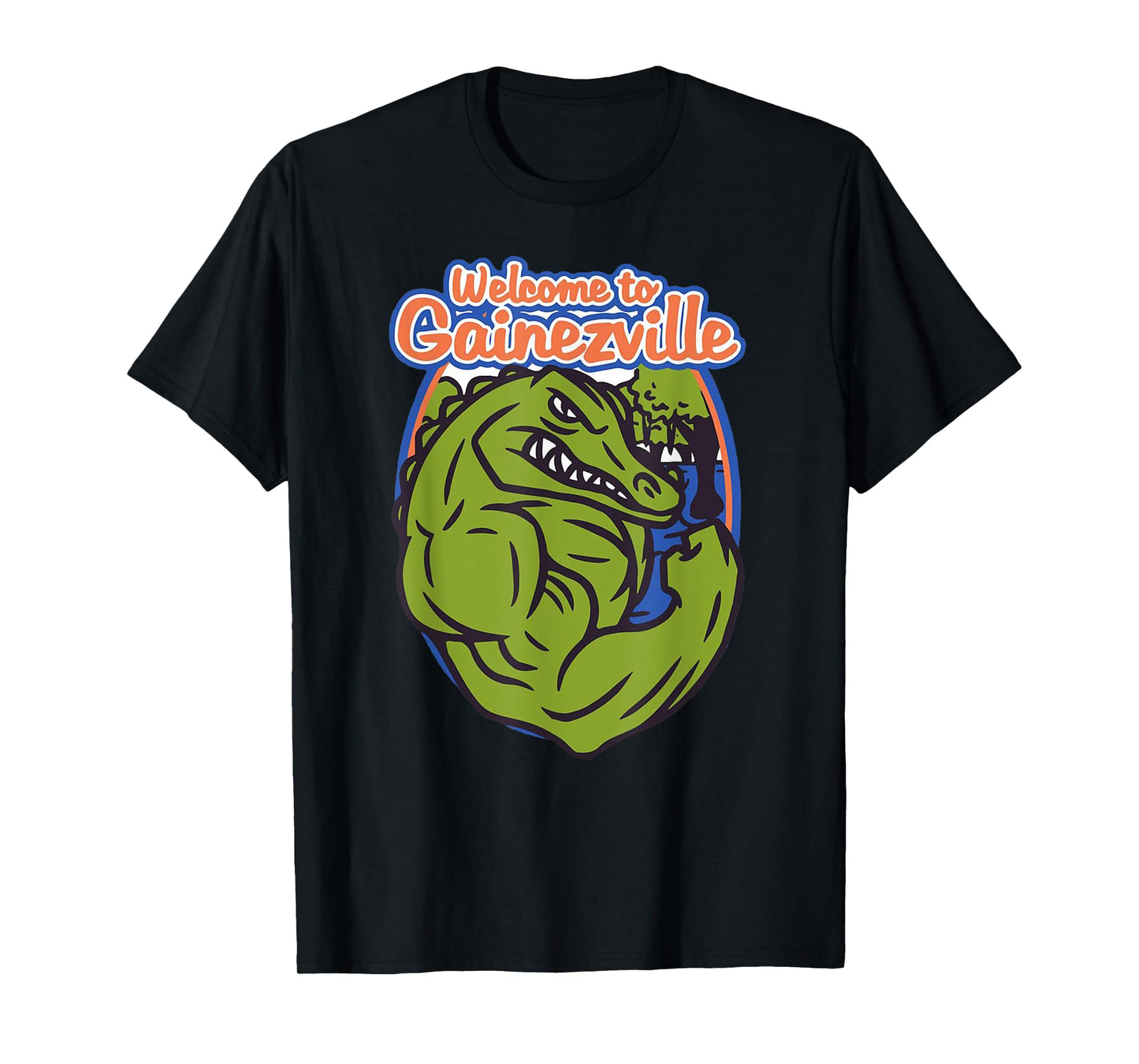 Gainezville Florida Gator flexing muscle T-Shirt