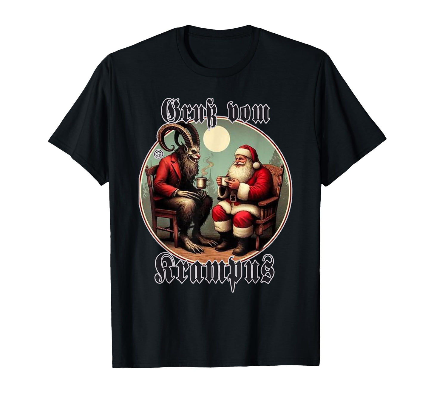 Greeting from Krampus Christmas Legend Figure T-Shirt