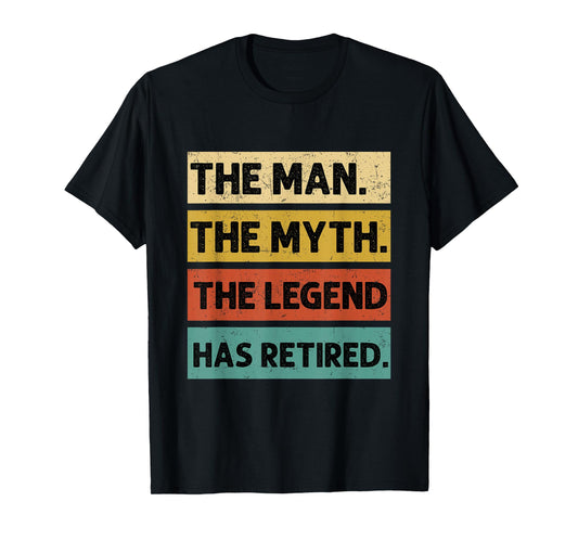 Retirement Retro Vintage Style The Legend Has Retired Men T-Shirt