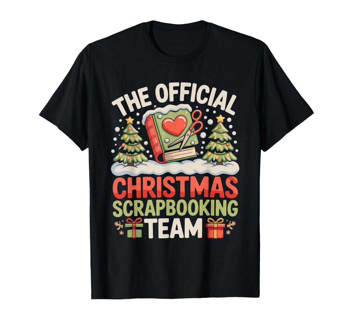 The Official Christmas Scrapbooking Team Family Holiday T-Shirt
