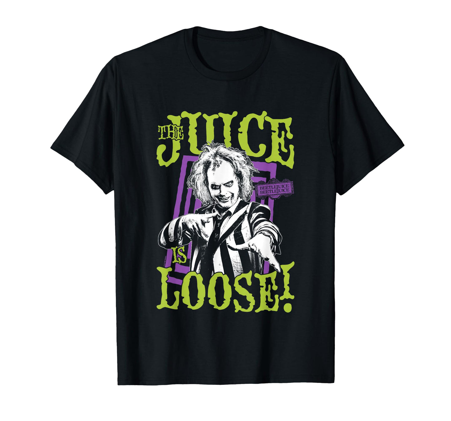 Beetlejuice Beetlejuice The Juice Is Loose! Big Chest Poster T-Shirt