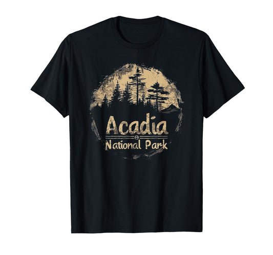 Acadia - US National Park Vintage Men Women Kids Retro T-Shirt