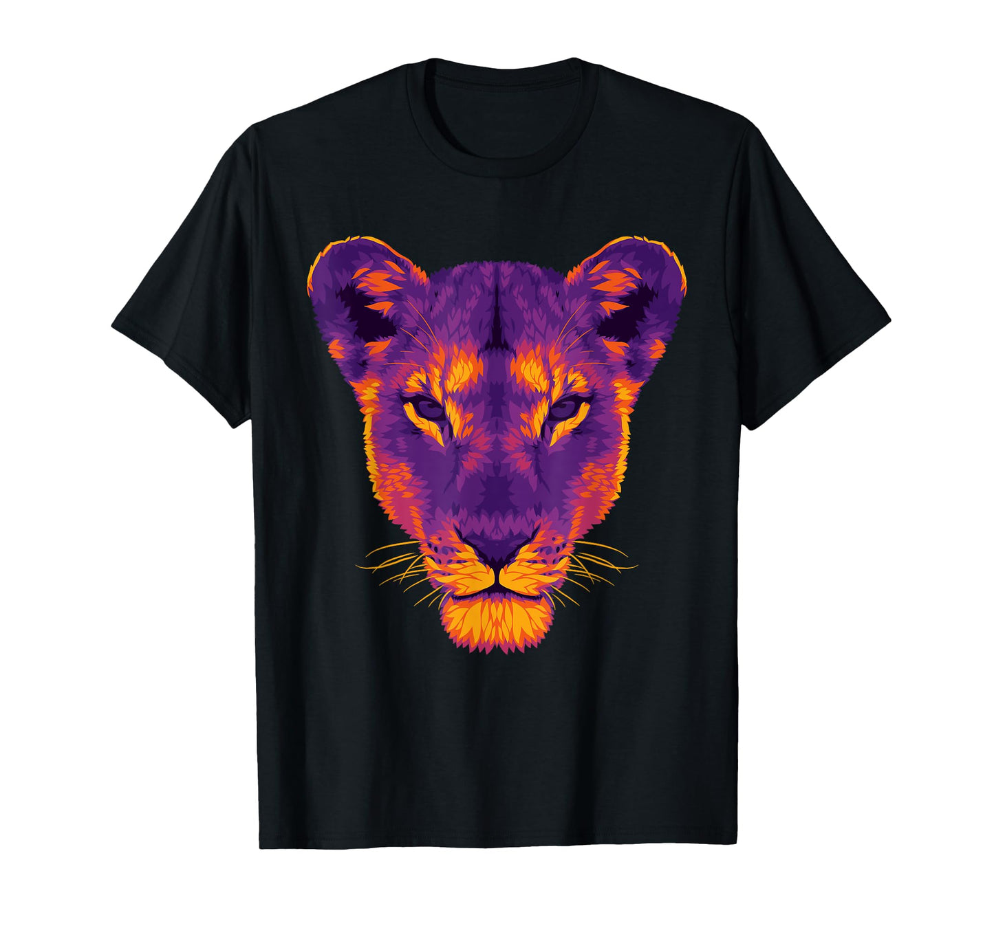 The Dark Lioness Beautiful Animal and Nature Art T-Shirt