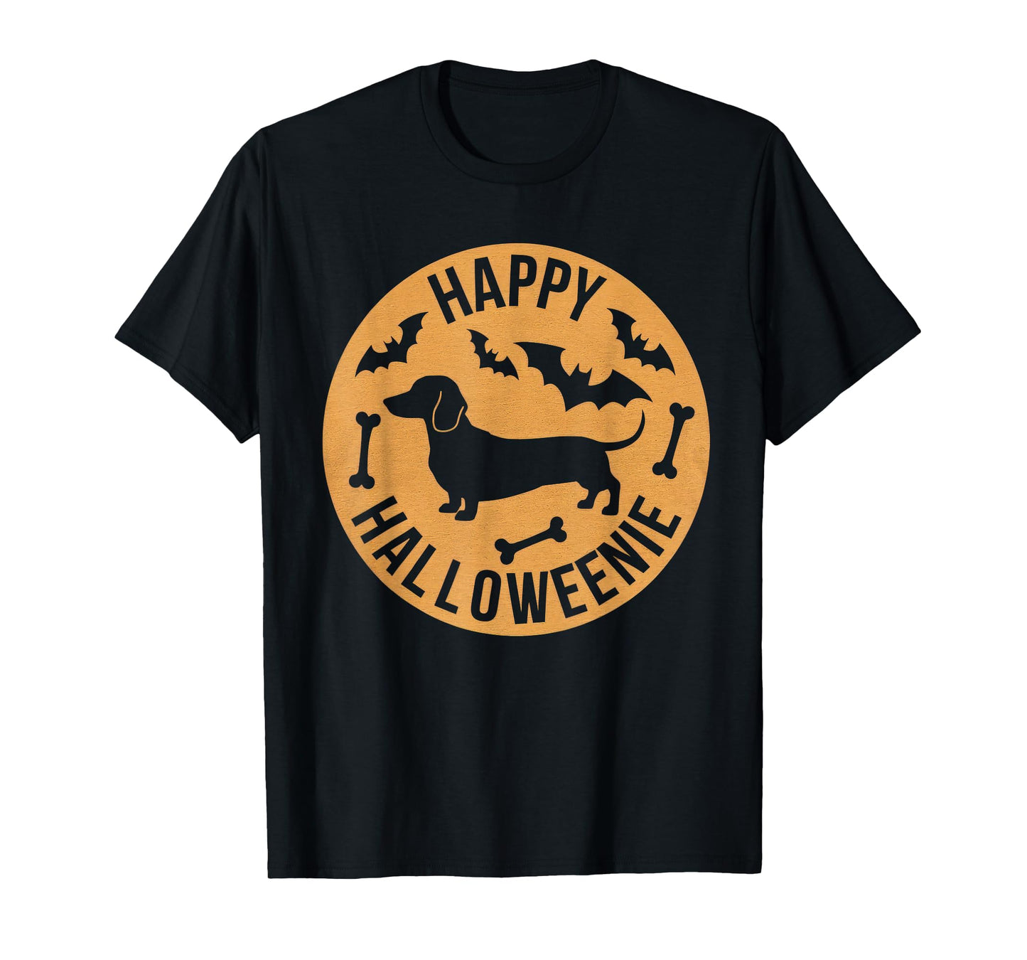 Happy Halloweenie Tshirt Women Men Wiener Monster Party T-Shirt