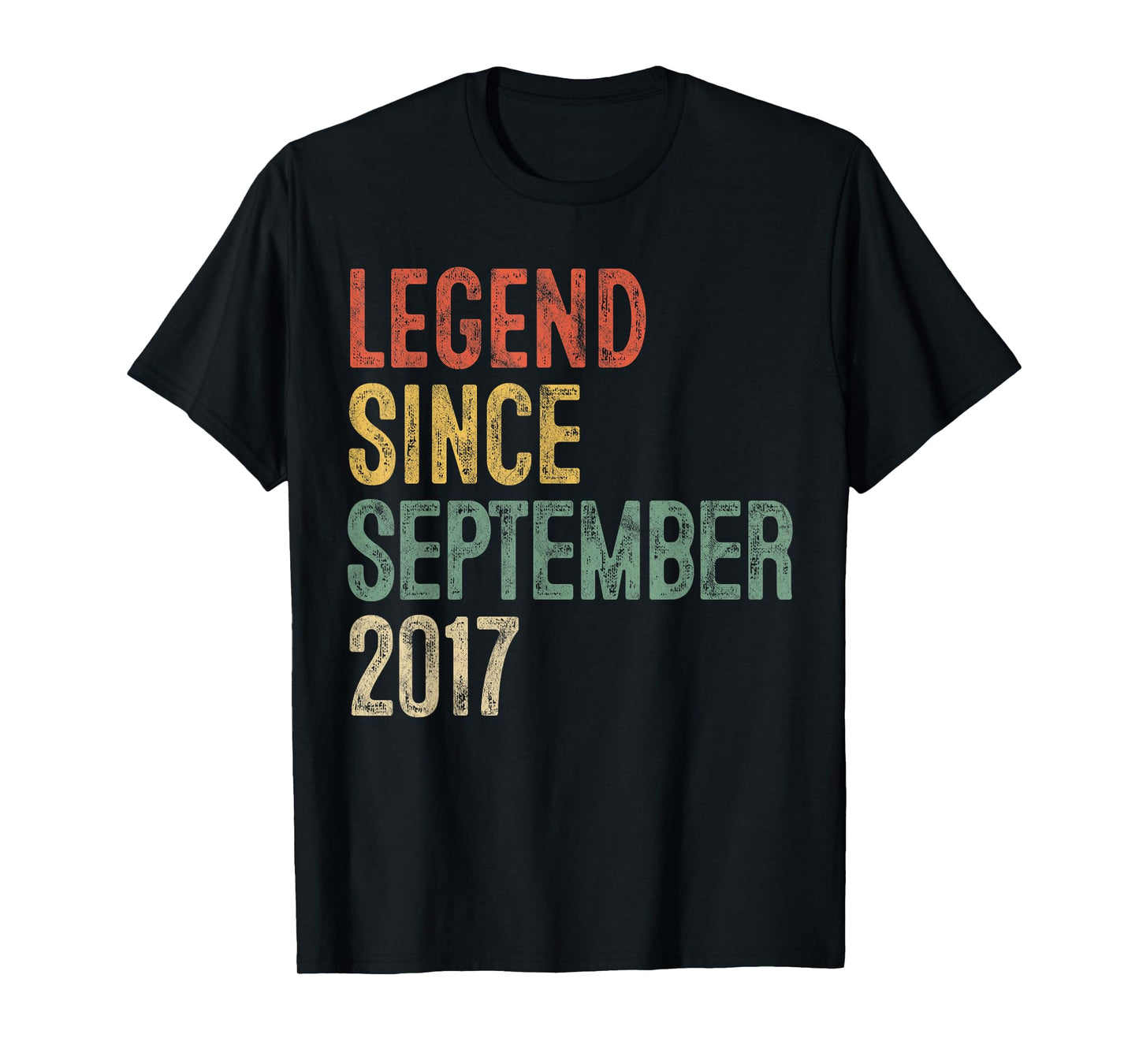 Legend 2017 8th Birthday Gifts for Boy Girl 8 Year Old T-Shirt