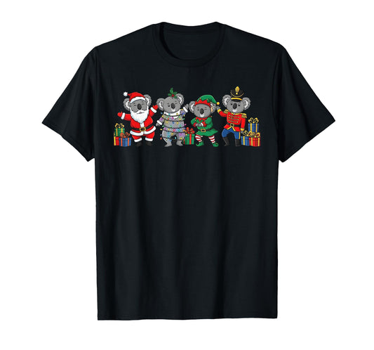 Dancing Koalas Christmas Cute Holiday Party Apparel T-Shirt